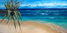 Load image into Gallery viewer, Pandanus Palm Seascape - SOLD